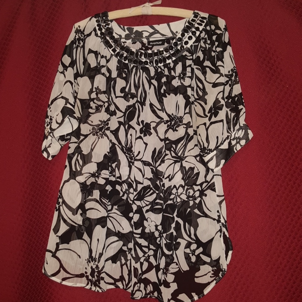 Sheer blouse